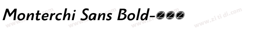 Monterchi Sans Bold字体转换